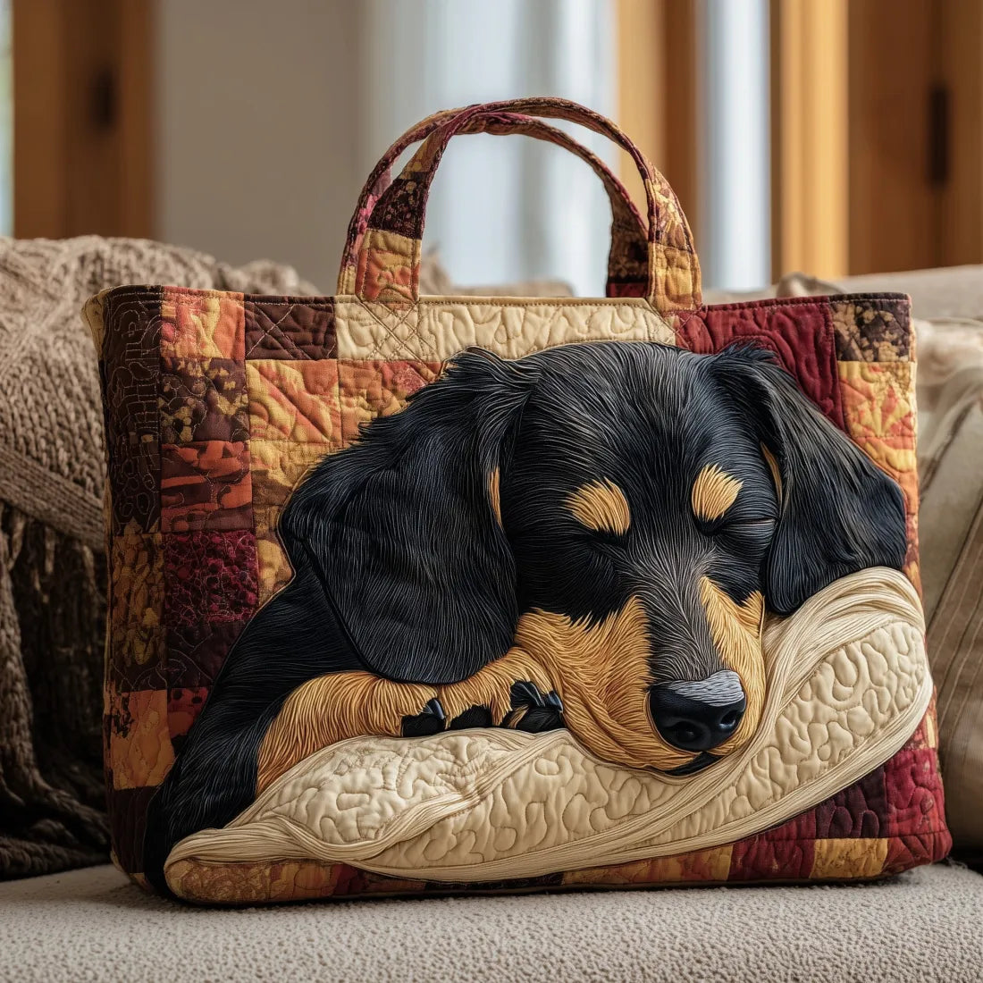 Handmade Tote Bag - Dachshund