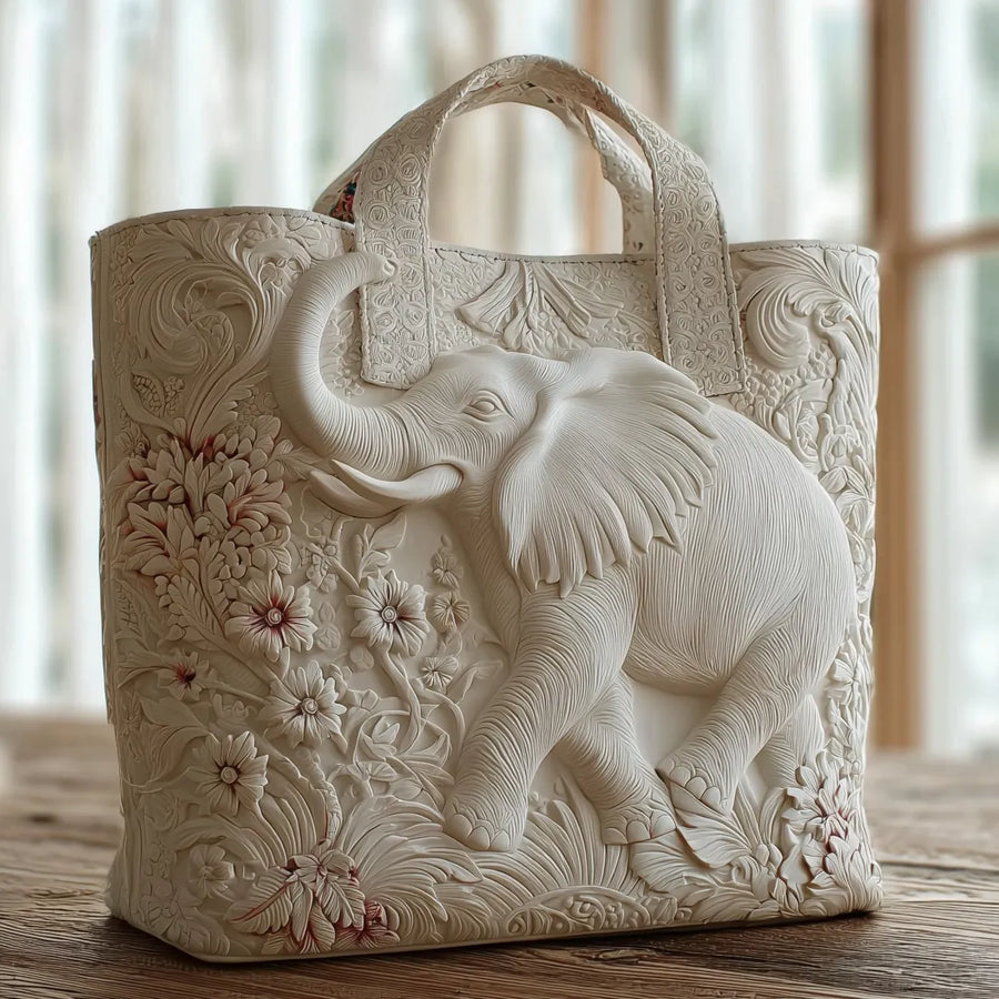 Handcrafted Tote Bag - Elephant