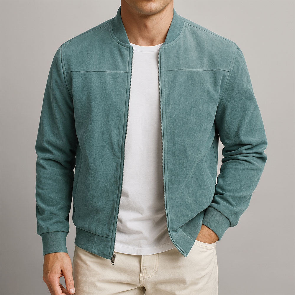 Nico – Timeless Suede Bomber Jacket