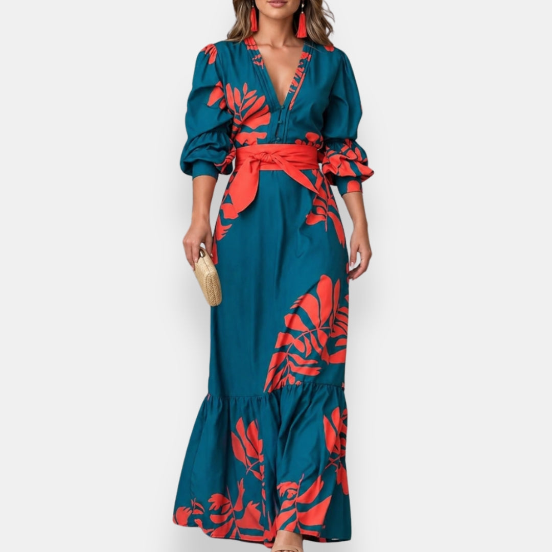Lynn™ Tropical Floral Maxi Dress