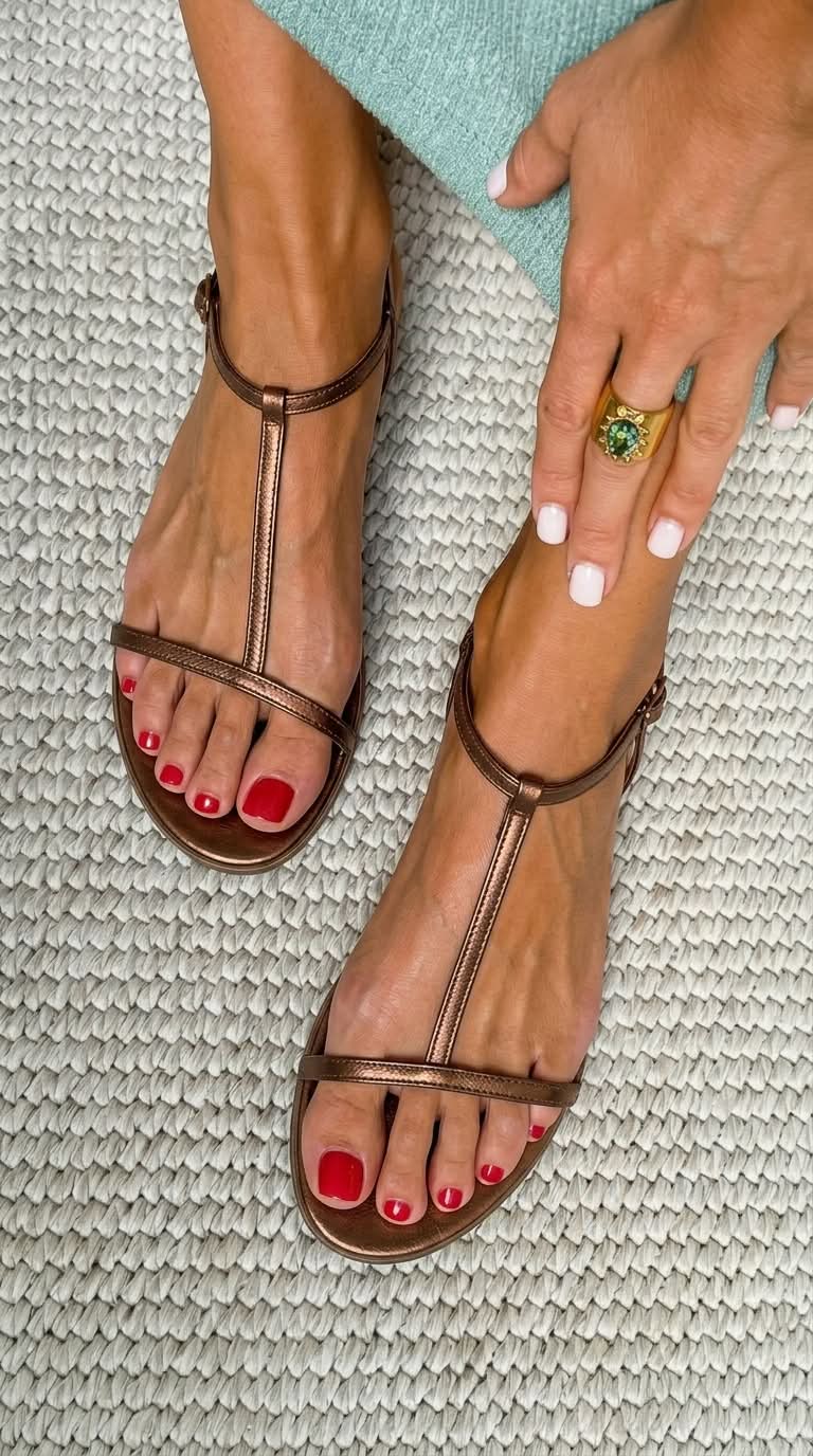 WARREN & GRACE | ROSALBA GOLDEN SANDALS SPRING