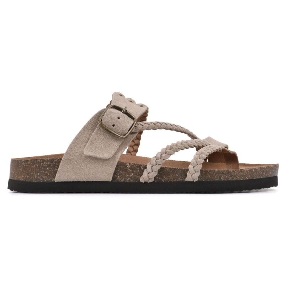 Mary - Braided Cork Sandals