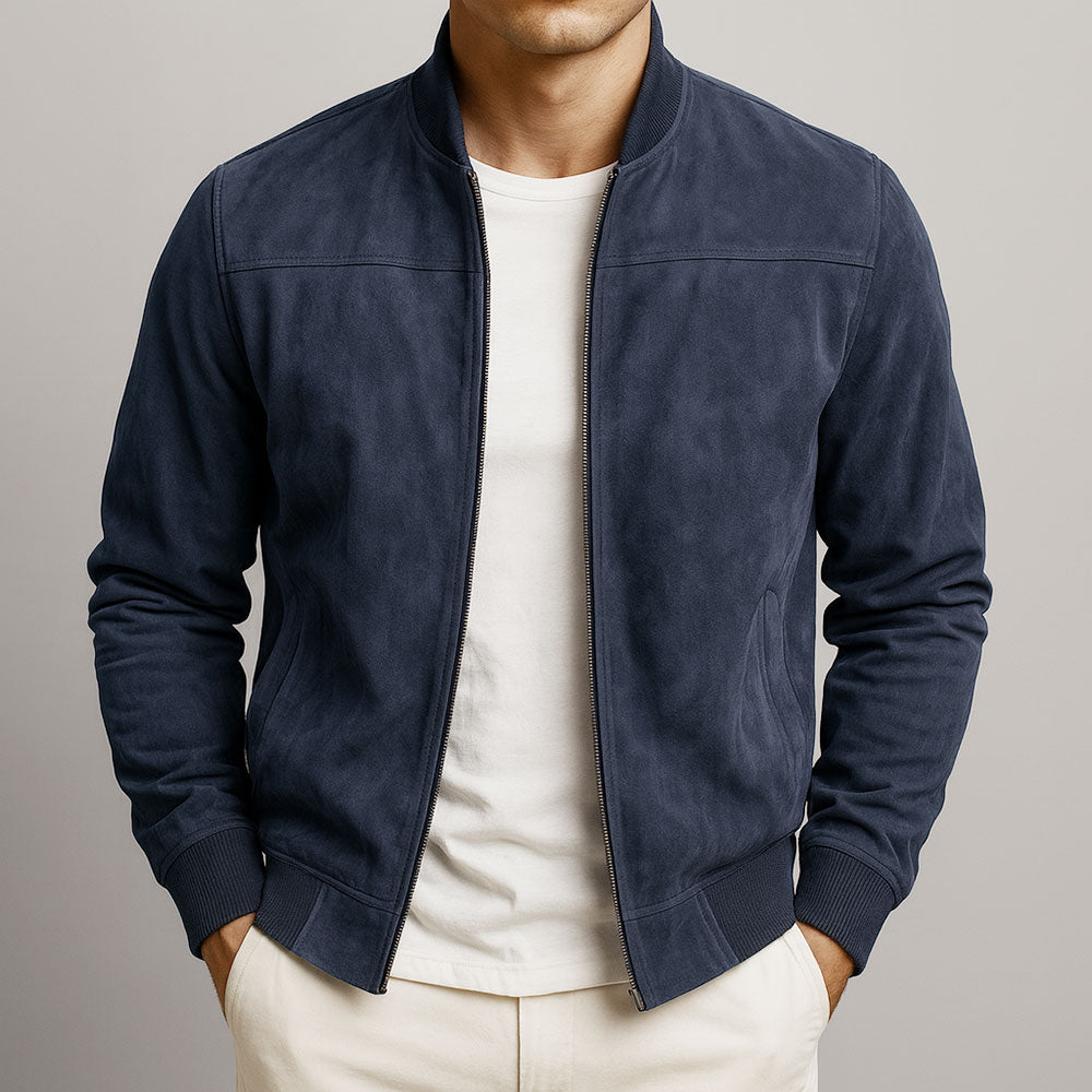 Nico – Timeless Suede Bomber Jacket