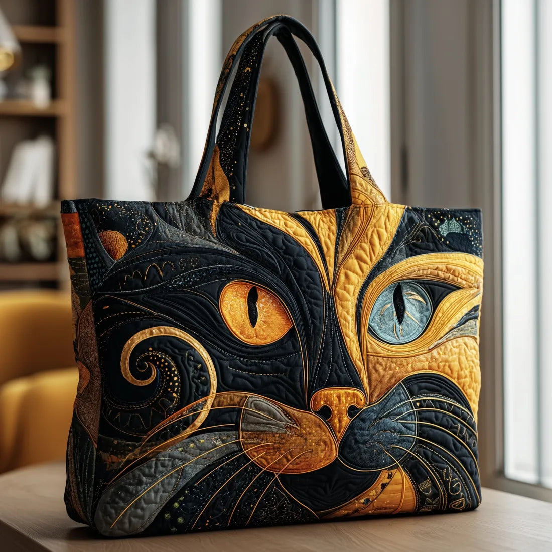 Handmade Tote Bag - Mystic Cat