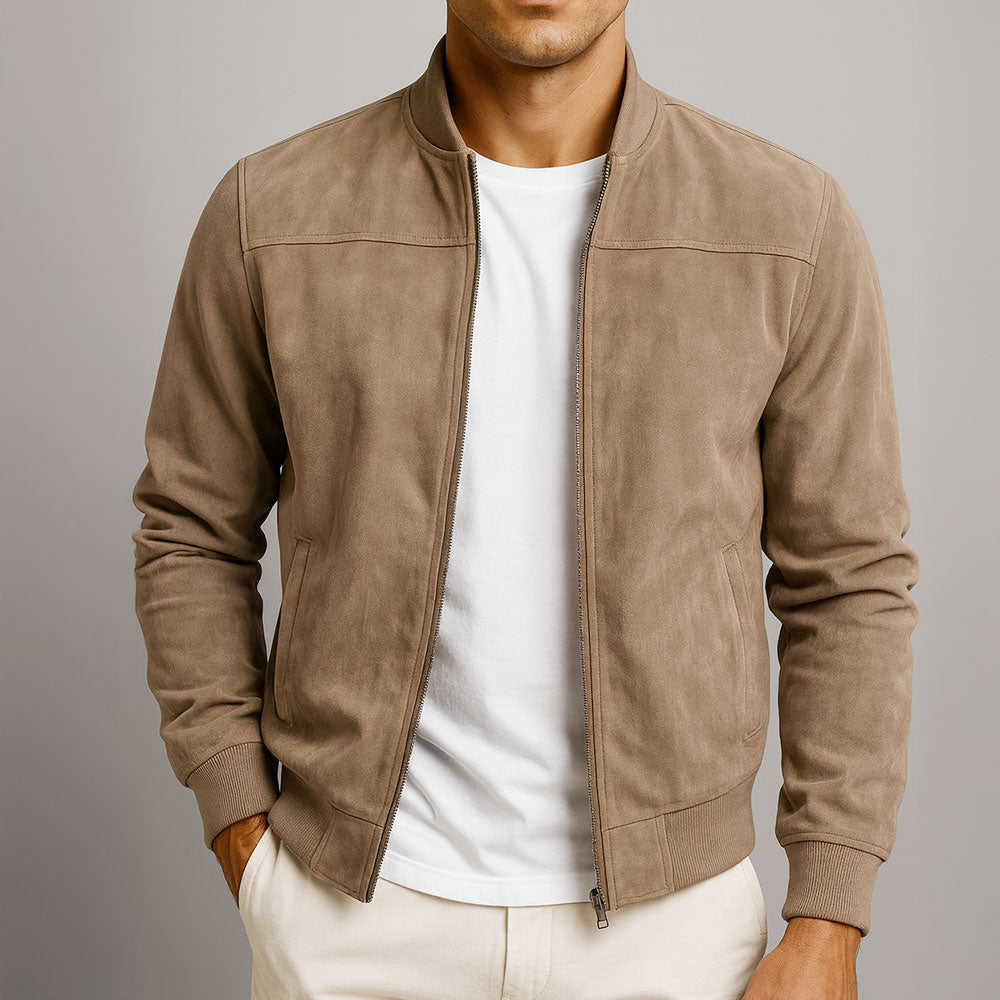 Nico – Timeless Suede Bomber Jacket