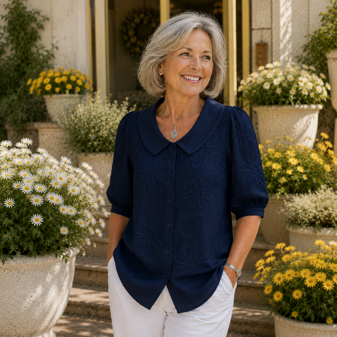 Judith™ │ Elegant Floral Blouse