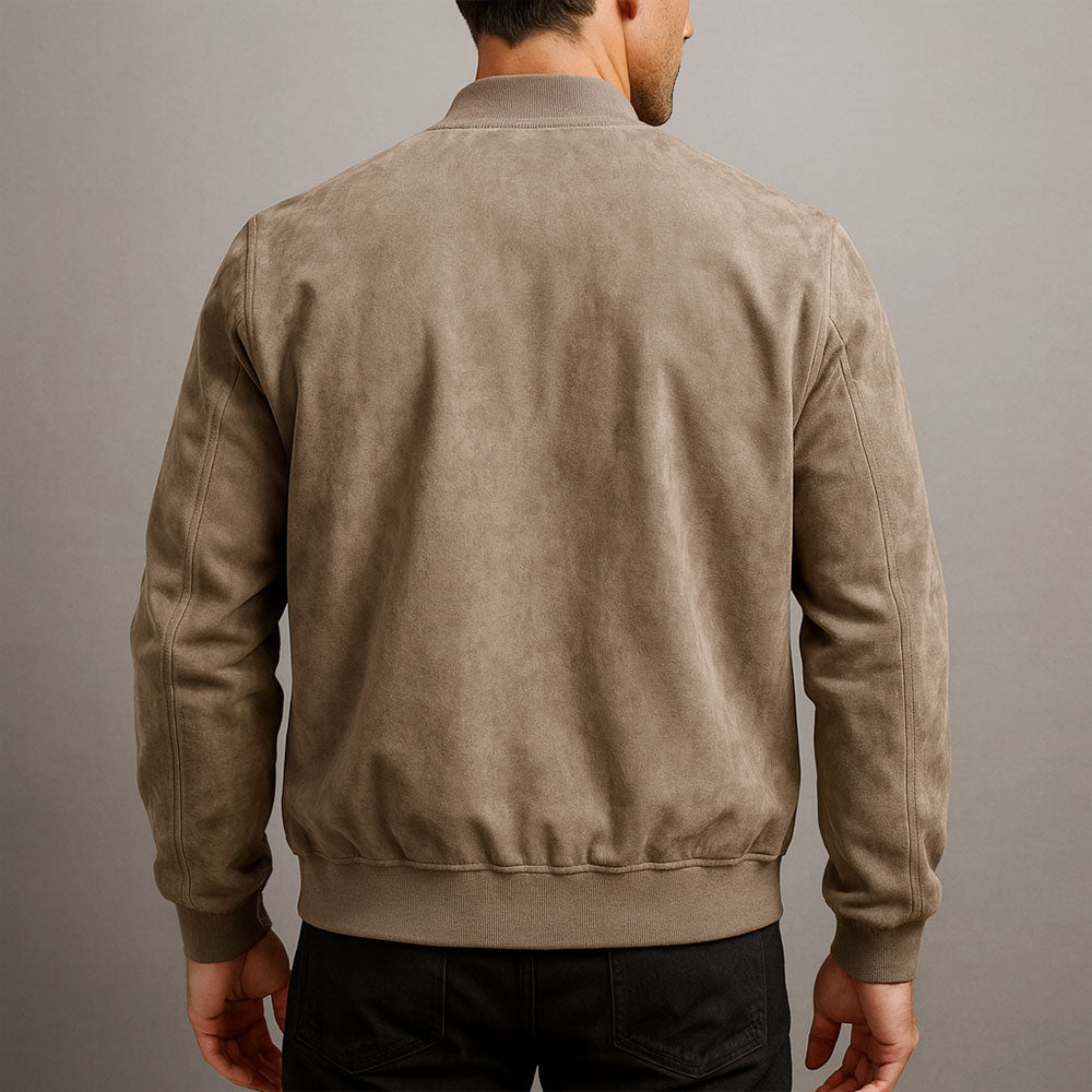 Nico – Timeless Suede Bomber Jacket