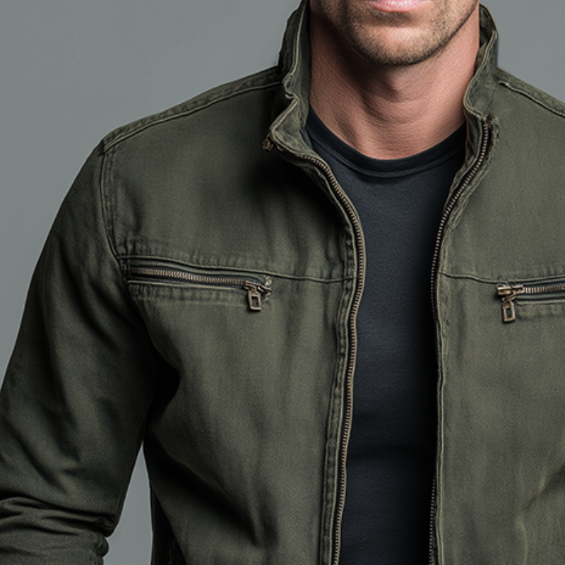 David - Vintage Cotton Zip Jacket