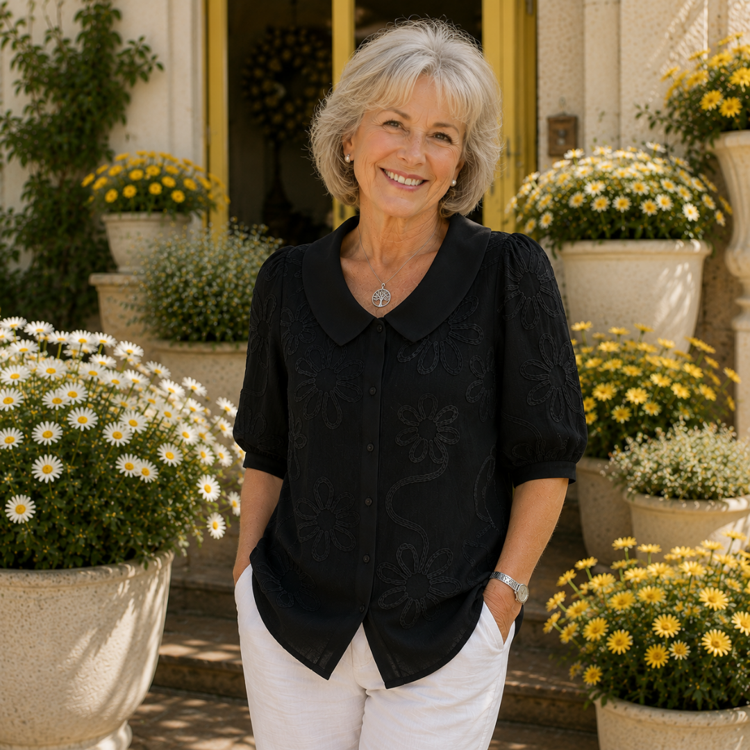 Judith™ │ Elegant Floral Blouse