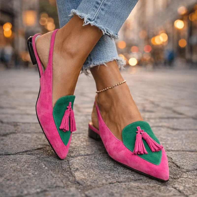 Lorena - Chic Tassel Strap Sandals