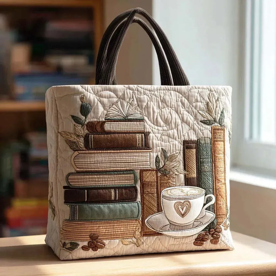 Handmade Tote Bag - Coffee Chapter