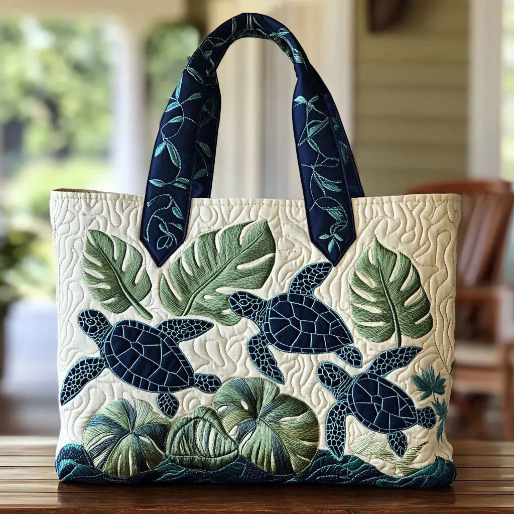 Handcrafted Tote Bag - Grace of the Sea Turtle