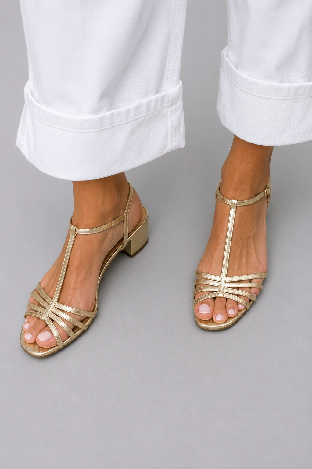 WARREN & GRACE | ALLEGRA GOLDEN SANDALS EVERYDAY ELEGANCE