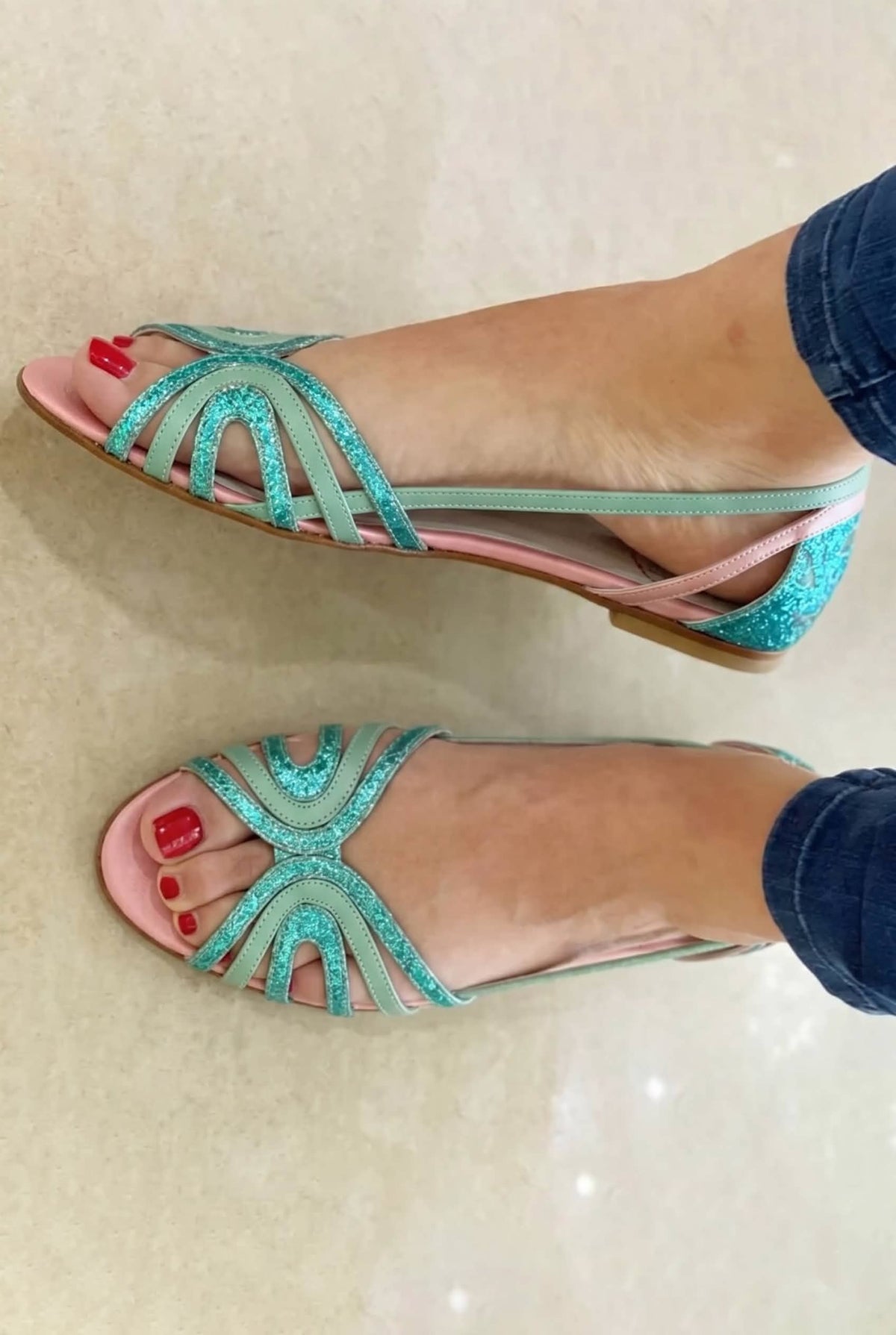WARREN & GRACE | ELEONORA GOLDEN SANDALS SUMMER LIGHT