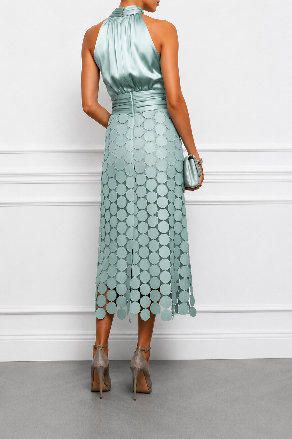 Emma | Halter Neck Midi Dress