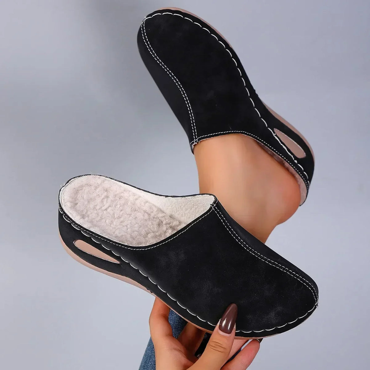 Freya™ | Cozy Fleece-Lined Comfort Clogs