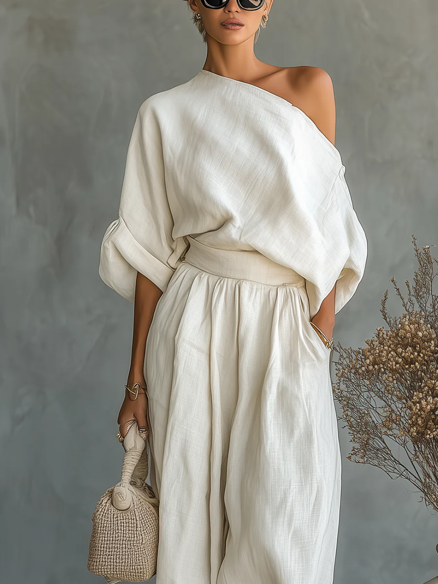 Eleonora | Elegant Two-Piece Set with One Shoulder Strap