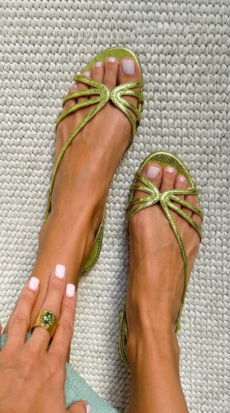 WARREN & GRACE | GENEVA GOLDEN SANDALS SUMMER ELEGANCE