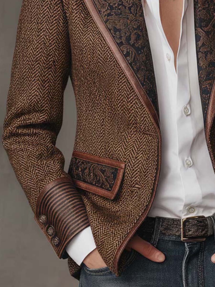 Elena | Heritage Herringbone Blazer