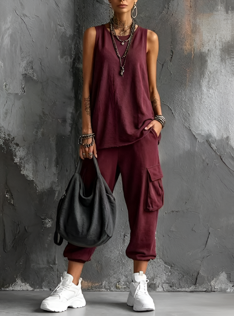Megan | Soft Casual Set with Pockets