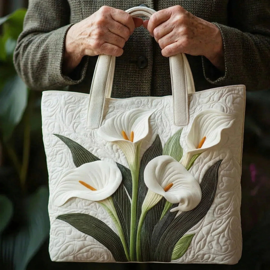 Quilted Artisan Bag - White Aromas