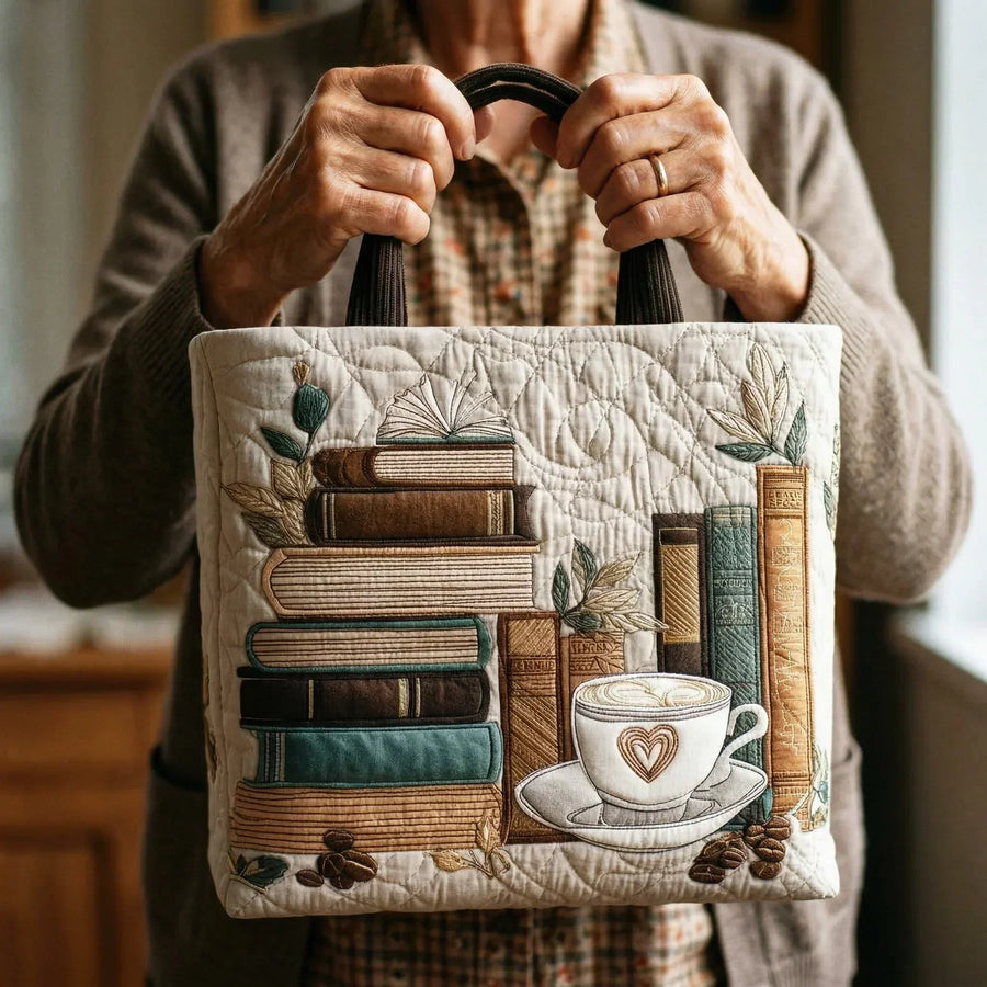 Handmade Tote Bag - Coffee Chapter
