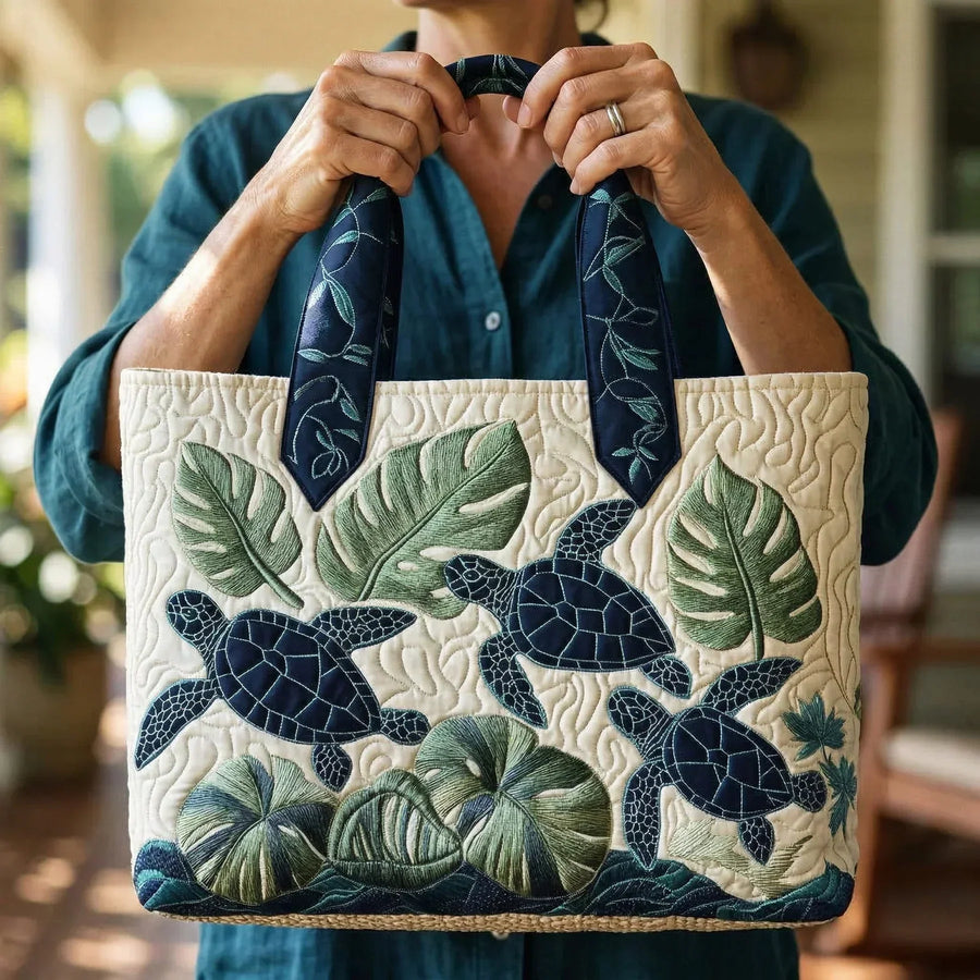 Handcrafted Tote Bag - Grace of the Sea Turtle