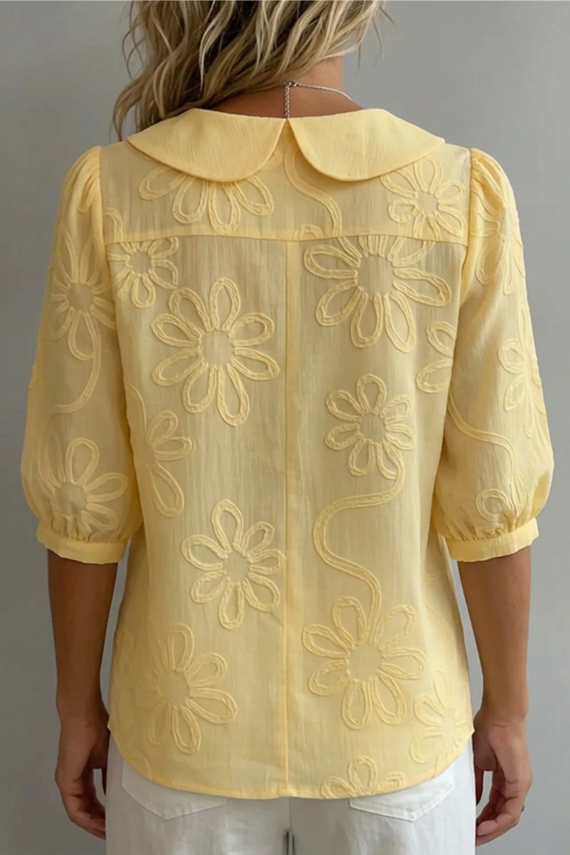 Judith™ │ Elegant Floral Blouse