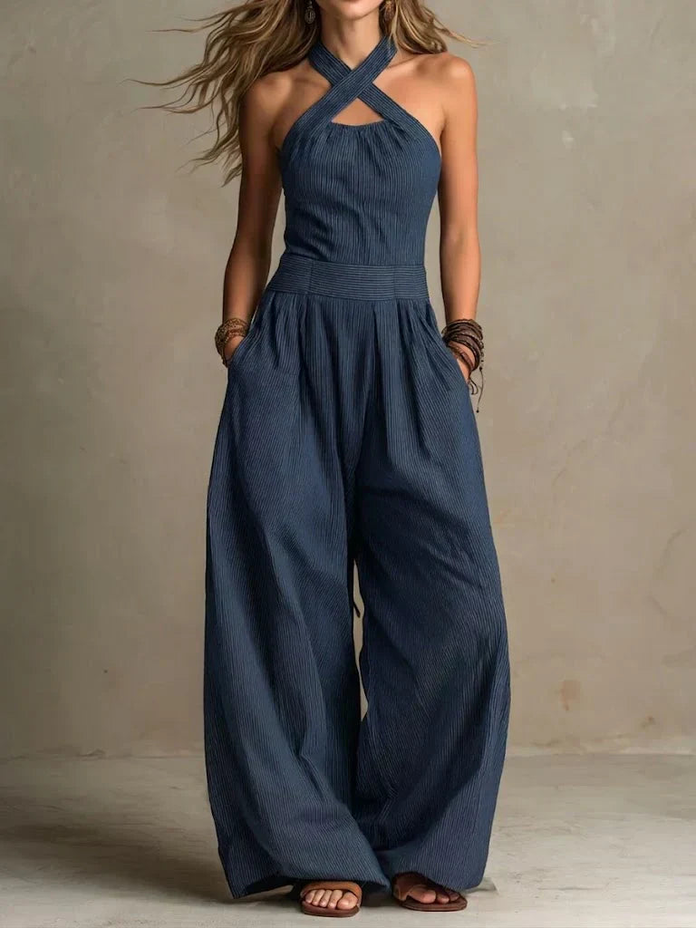 Bianca | Elegant Jumpsuit with Cross Neckline