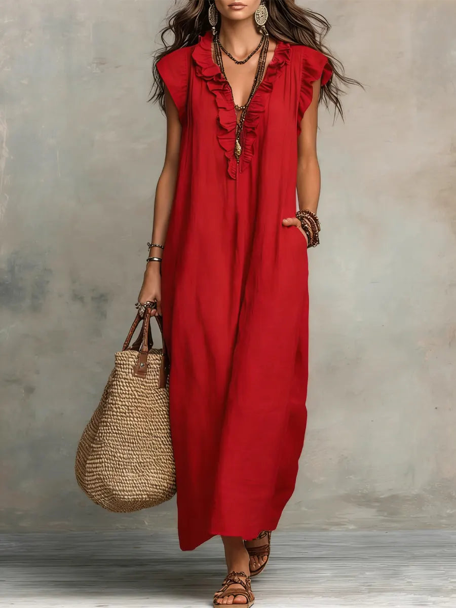 Corina's - Flowy Boho Maxi Dress