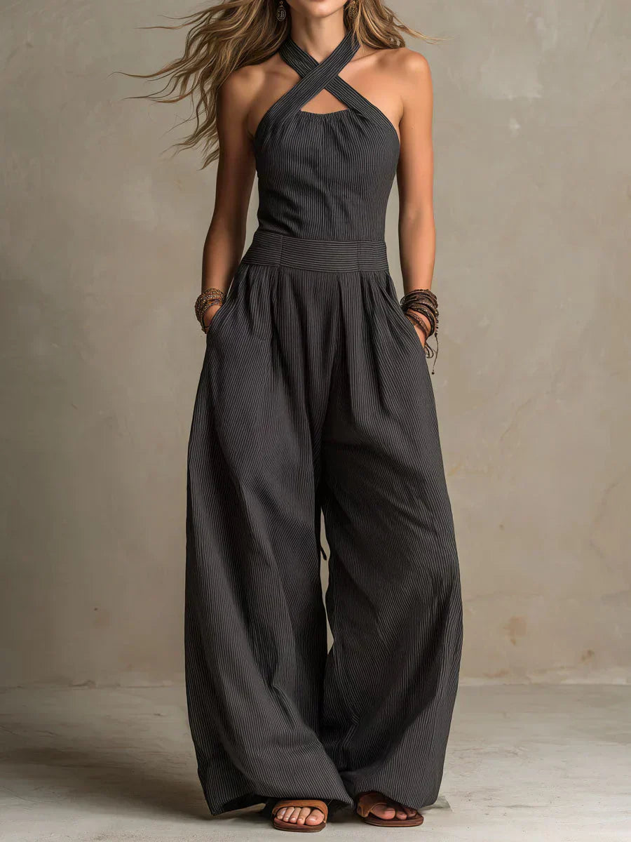 Bianca | Elegant Jumpsuit with Cross Neckline