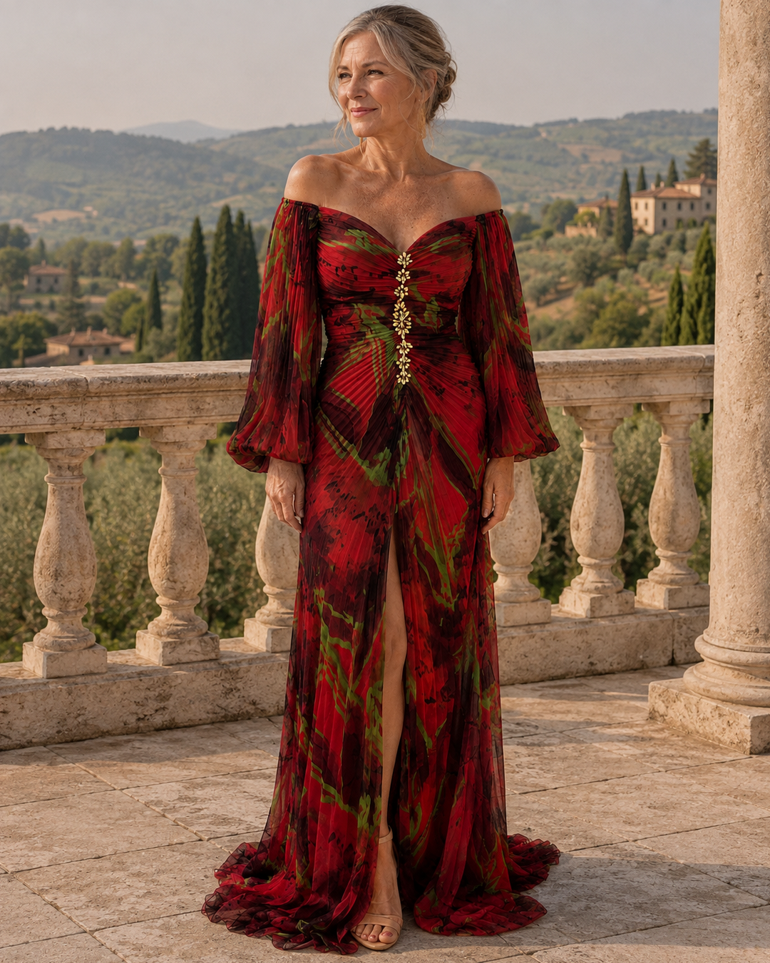 Janina | Off-Shoulder Maxi Dress
