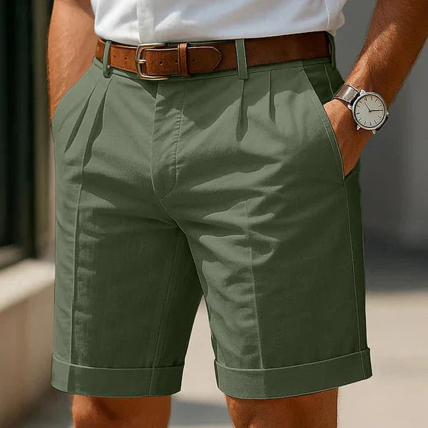 ROMEO | SUMMER BERMUDA SHORTS WITH PLEATS